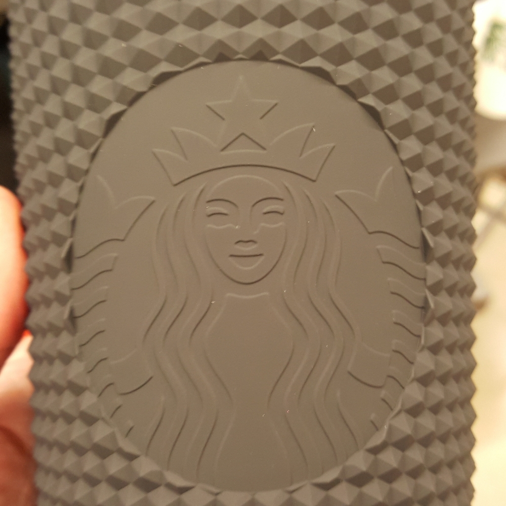 Matte Black Studded Starbucks Tumbler - Picture 4 of 4